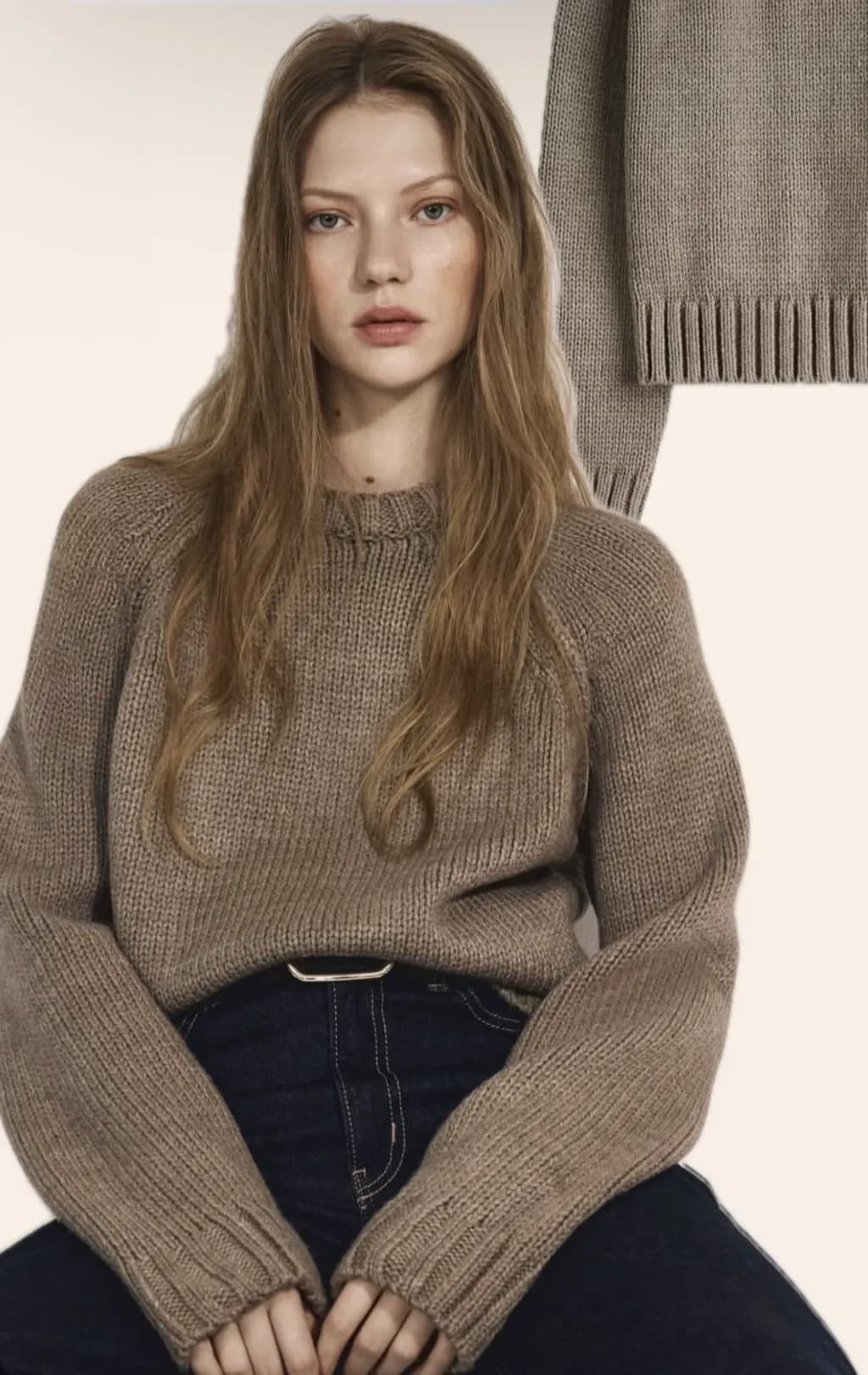 Taupe Knit Portrait