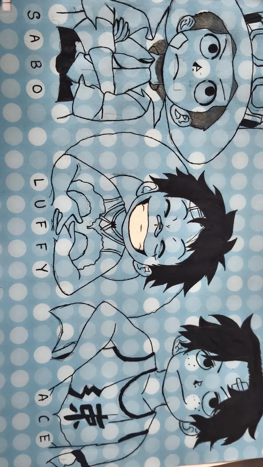 Blue Anime Trio