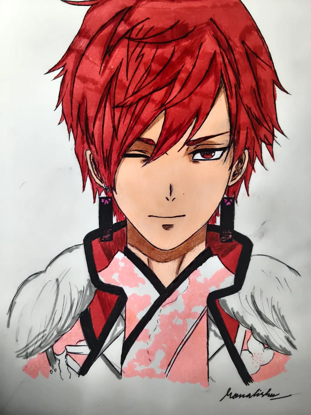 Scarlet Anime Portrait