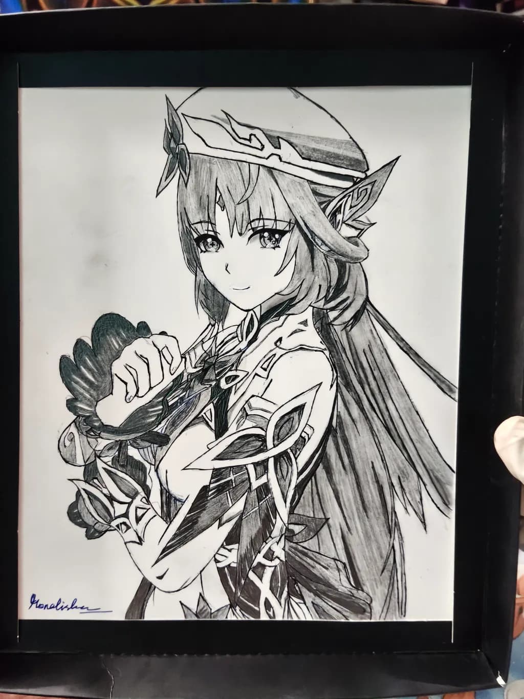 Floral Hat Portrait
