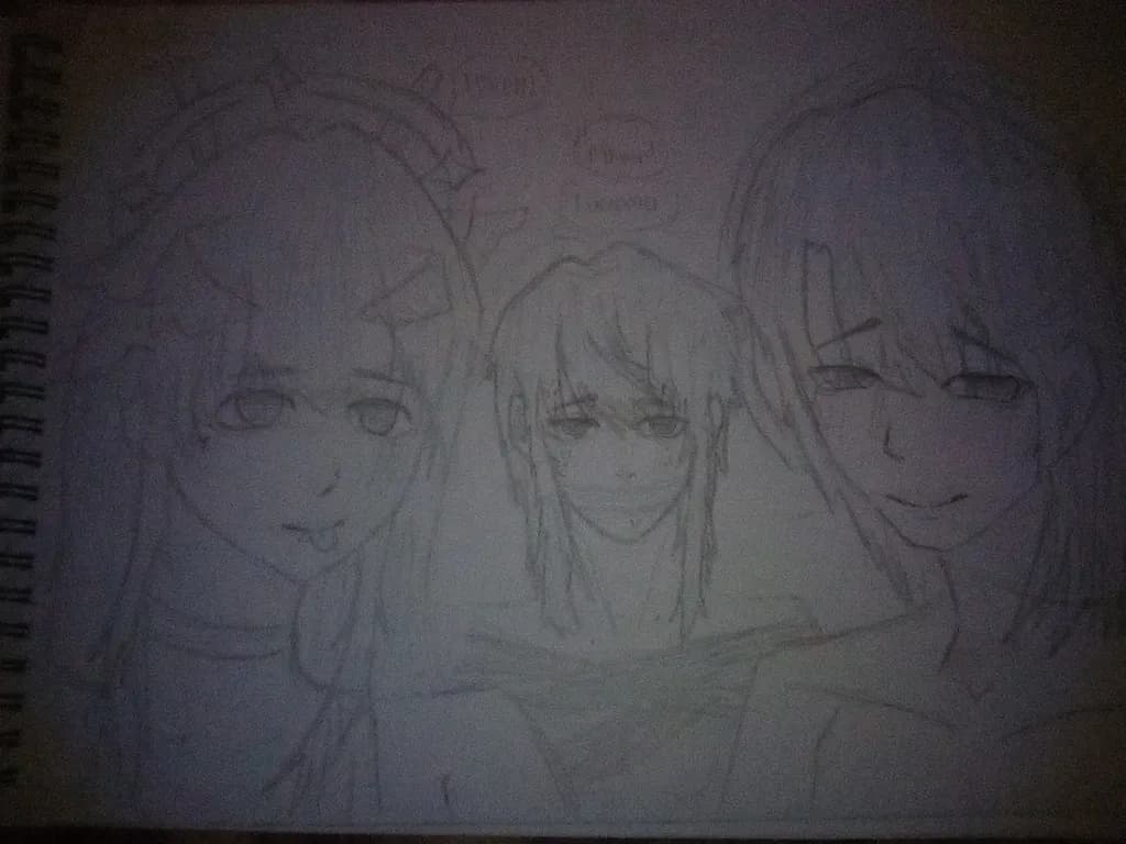 Three Anime Portraits