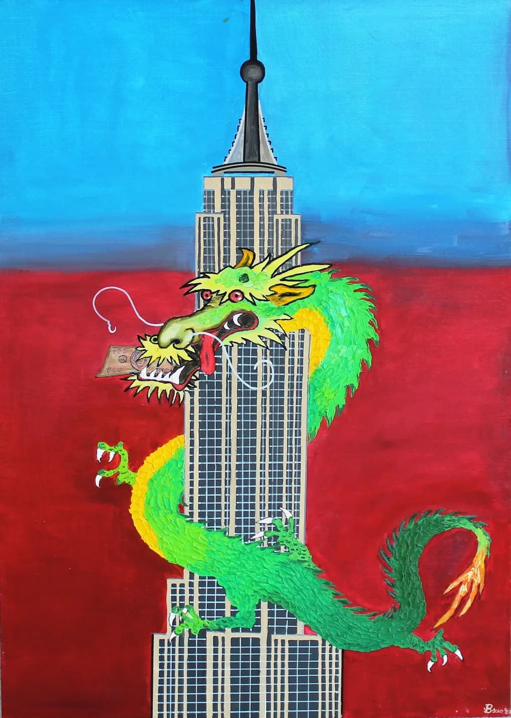 Dragon Around the Tower