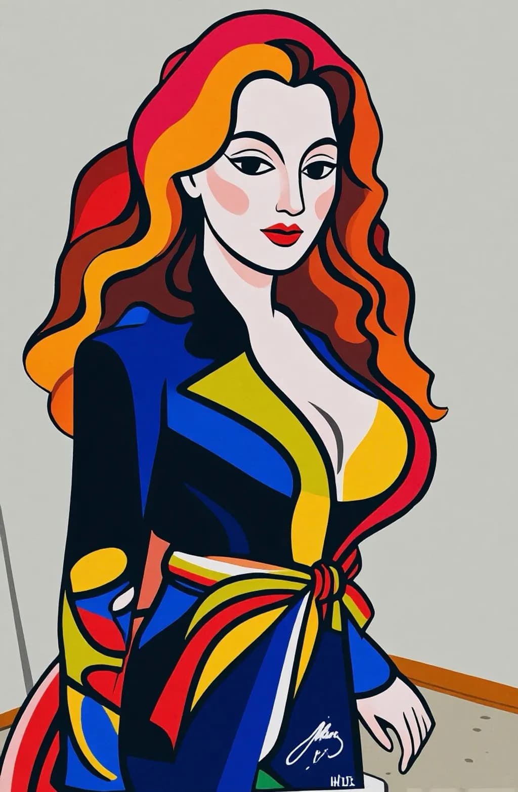Color Block Portrait