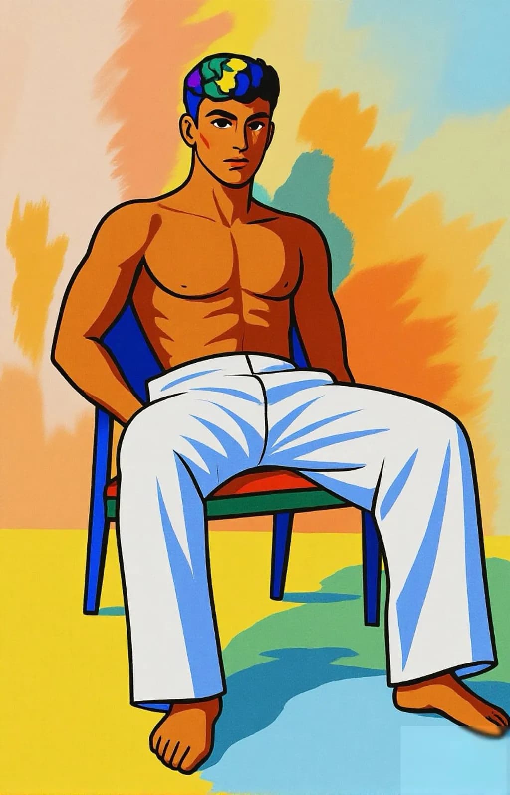 Seated in Color