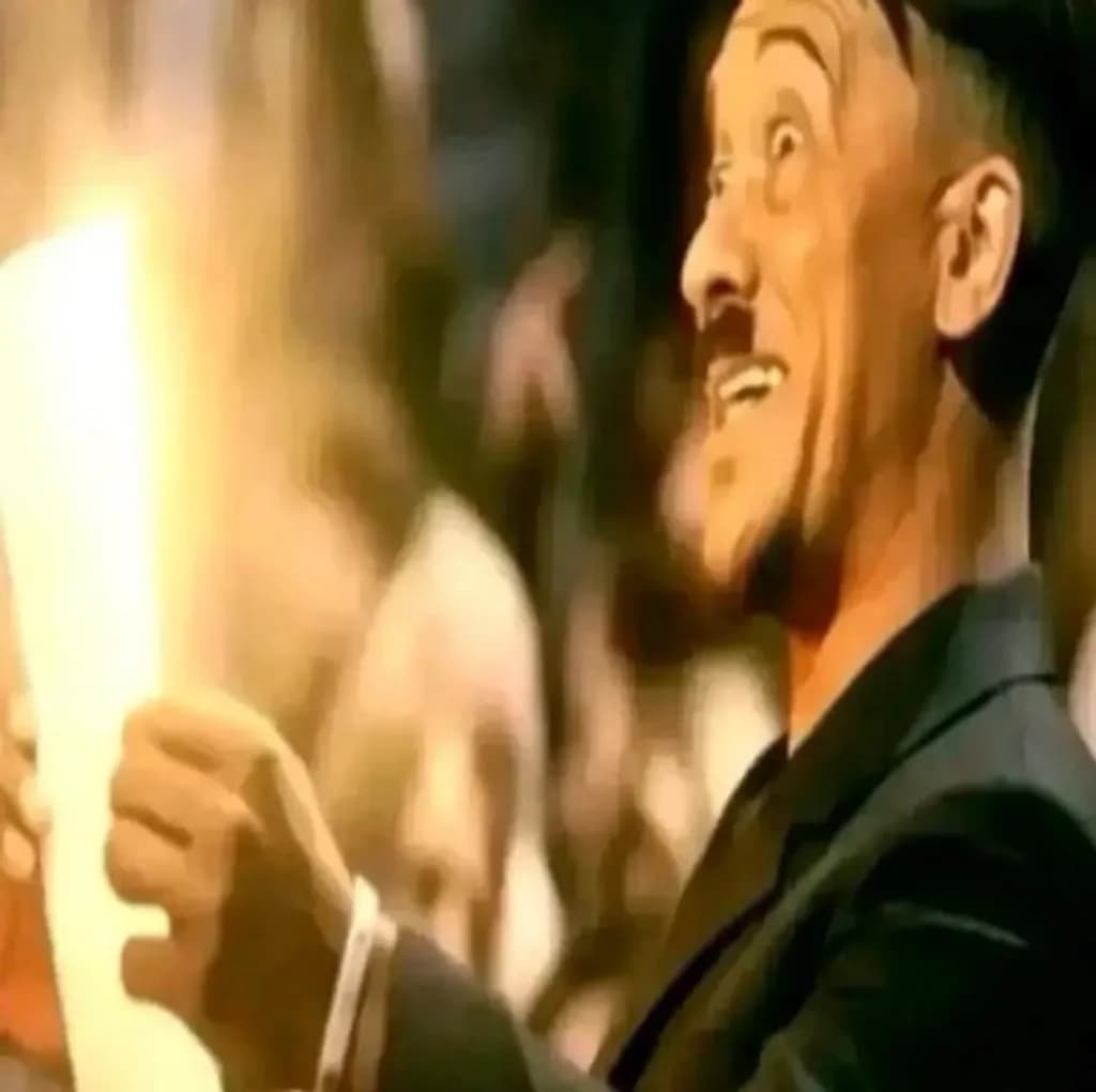 Laughing in Golden Light