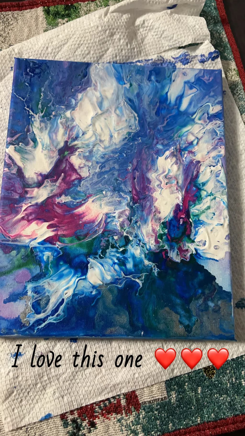 Blue Fluid Marble