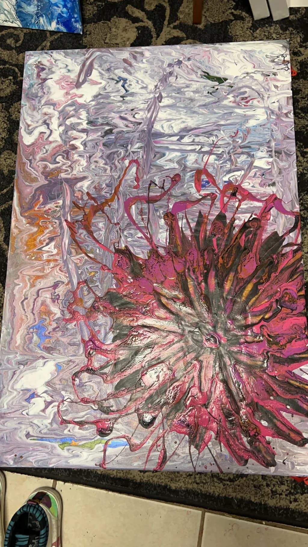 Crimson Bloom in Motion
