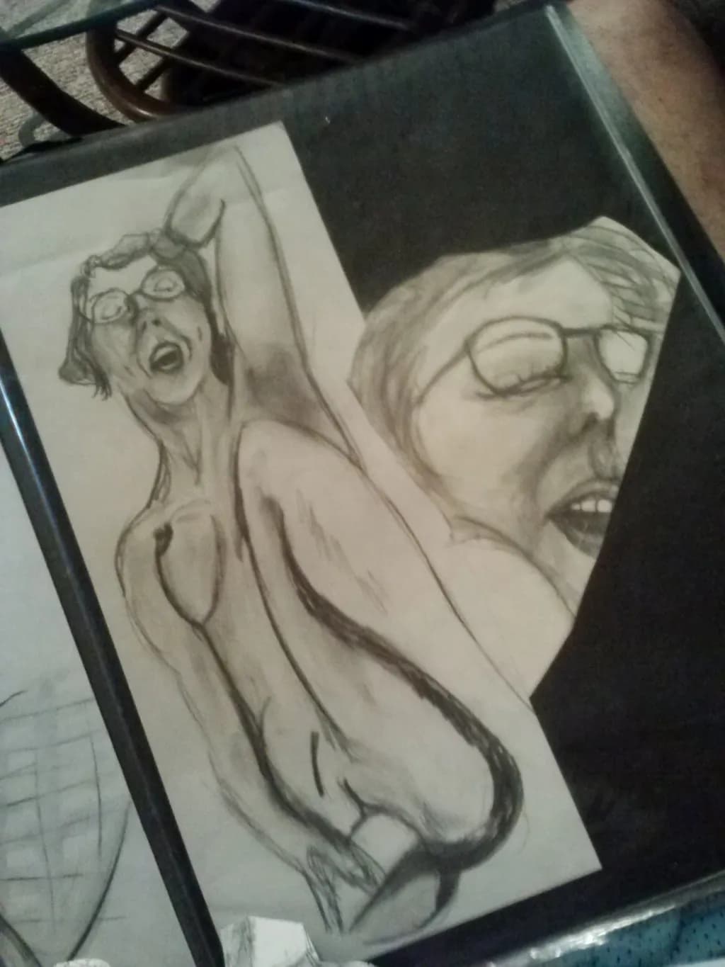 Two Figures in Motion