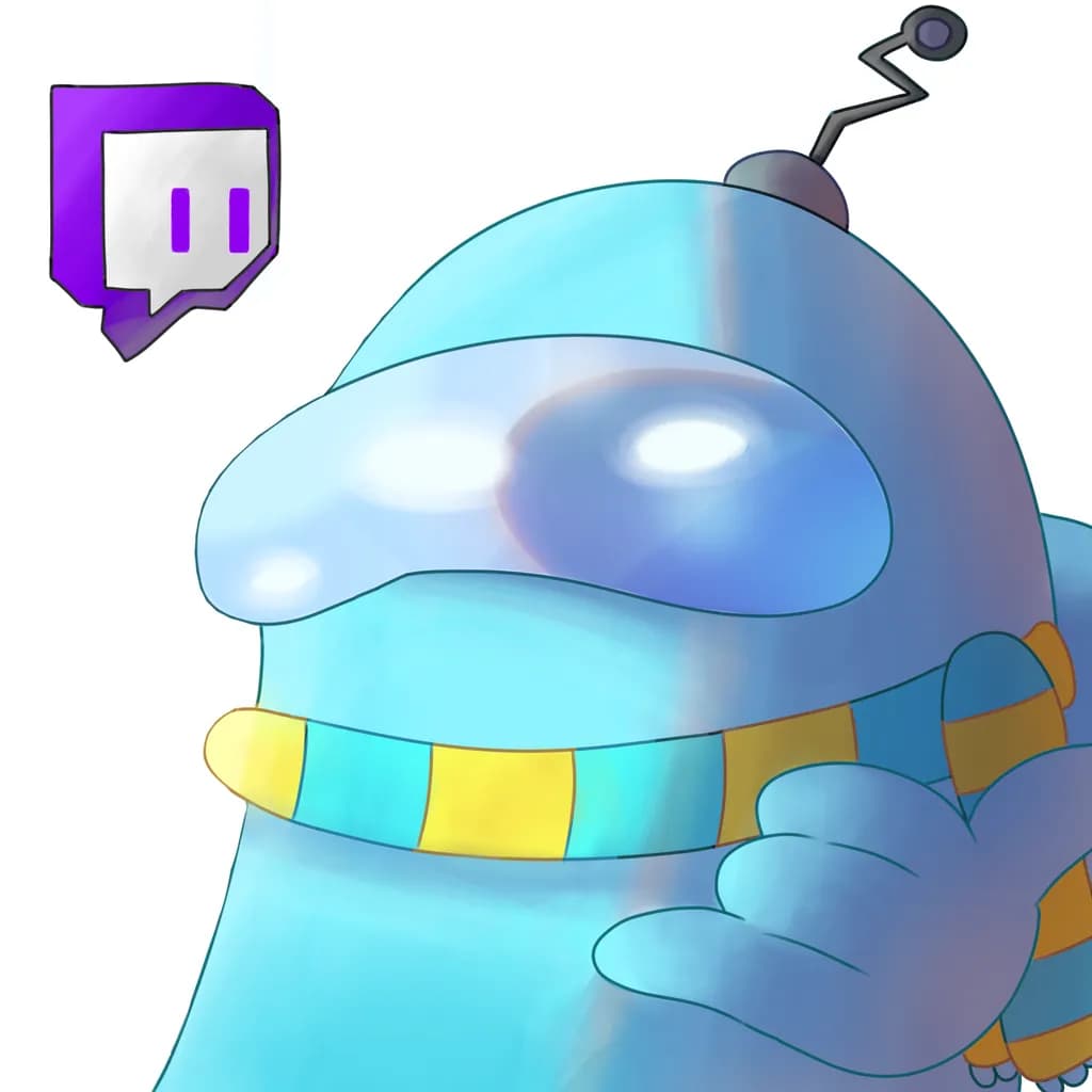 Blue Twitch Astronaut