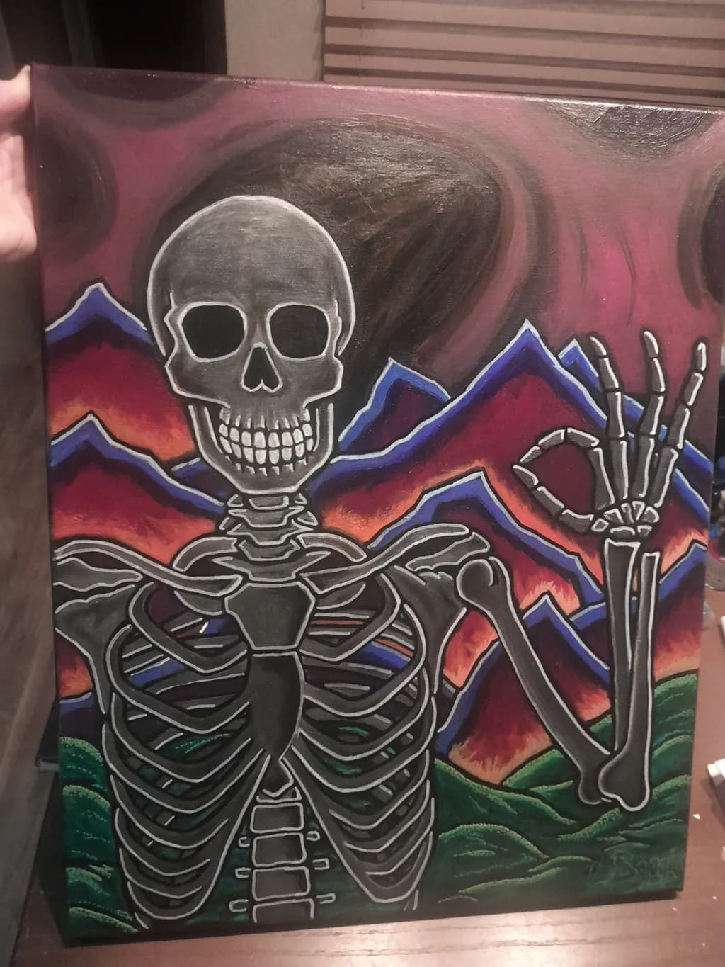 Skeleton Among Mountains