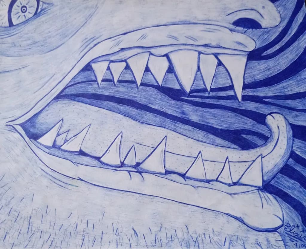 Blue Fanged Creature
