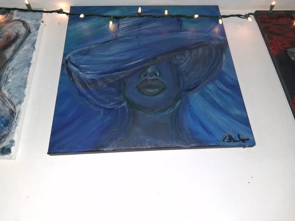 Blue-Hatted Portrait