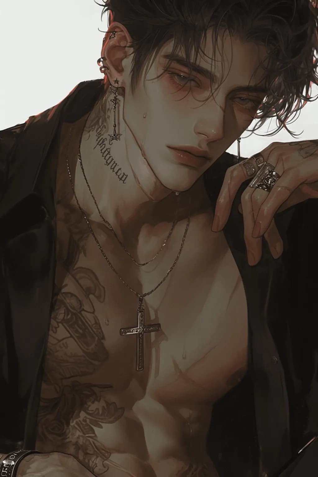 Moody Tattooed Portrait