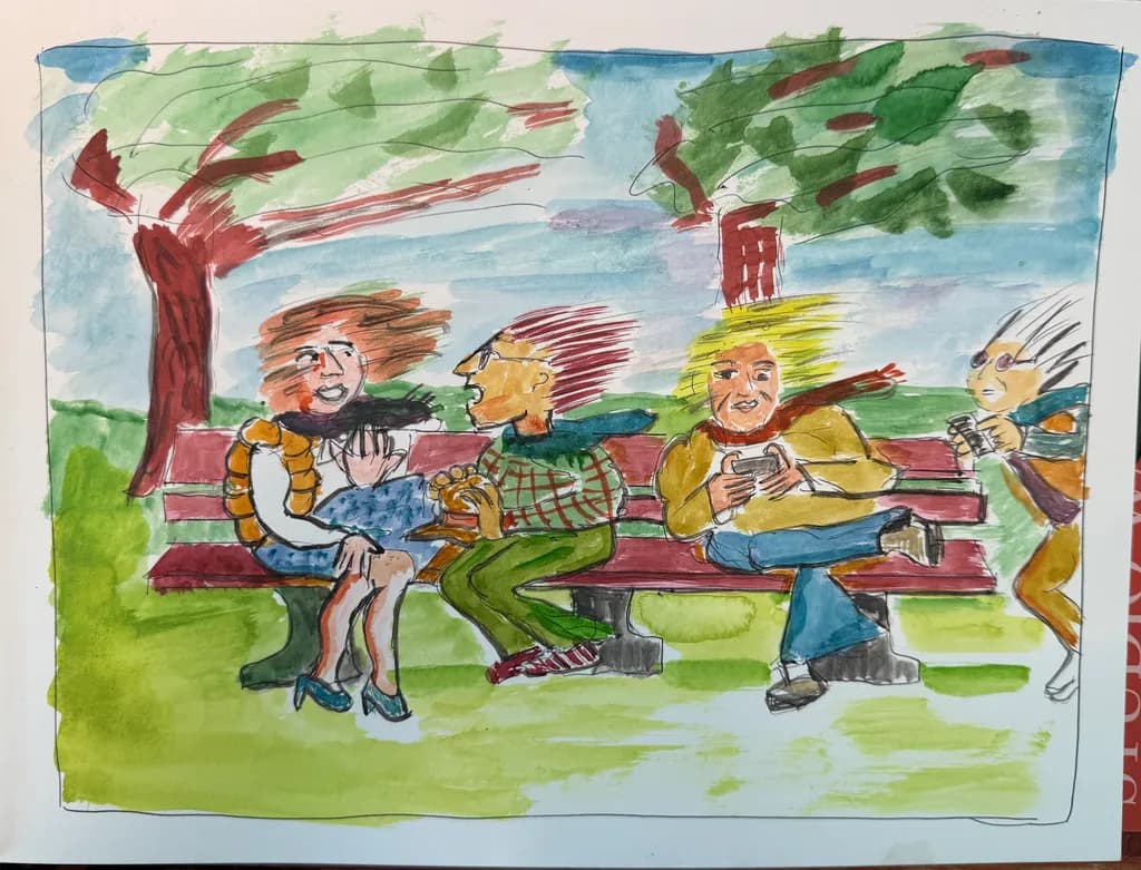 Park Bench Conversation