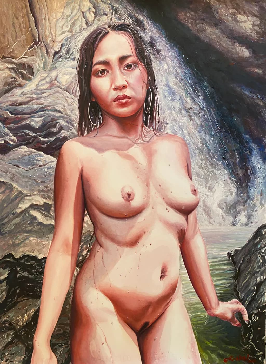 Waterfall Portrait