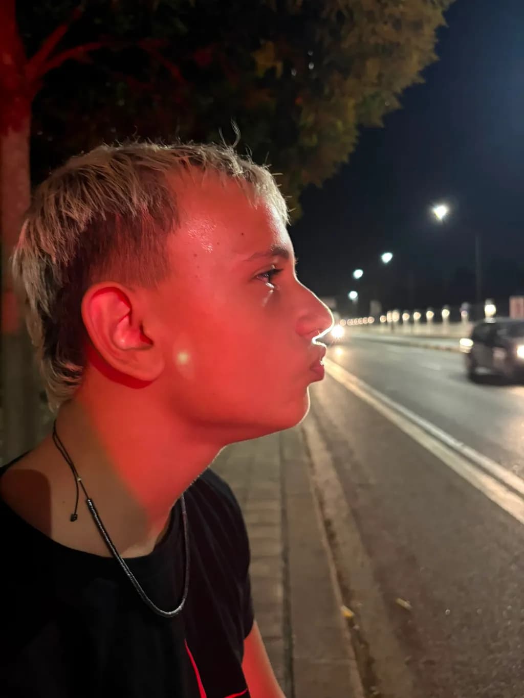 Red Light Portrait