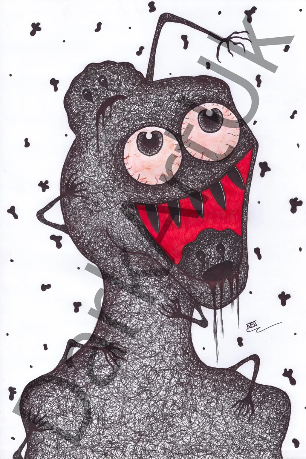 Red-Mouthed Ink Cat