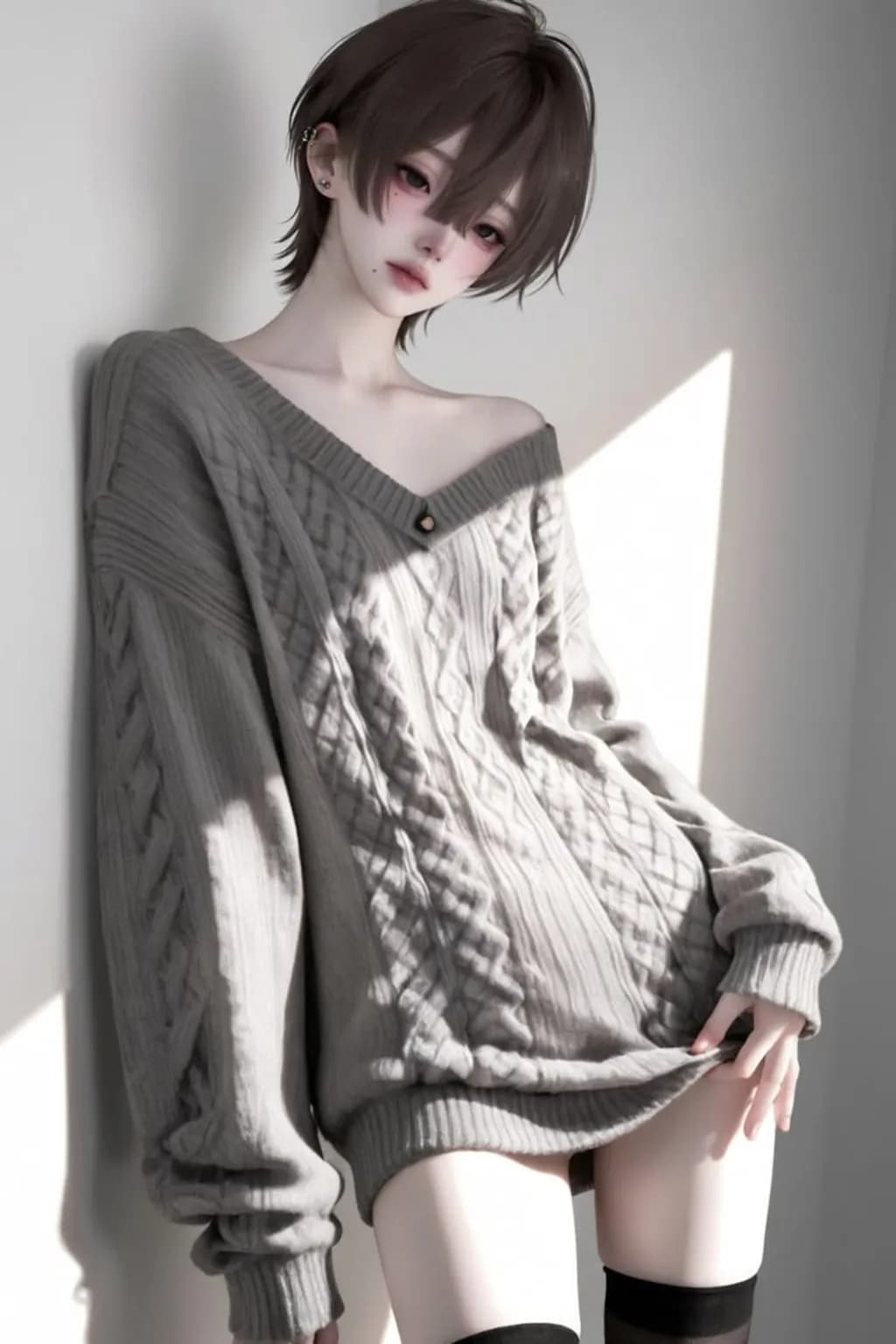 Sunlit Sweater Portrait