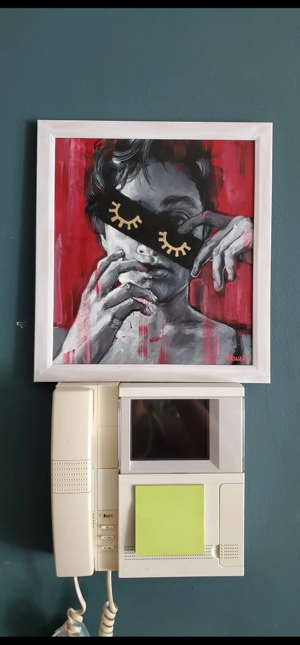 Red Telephone Portrait