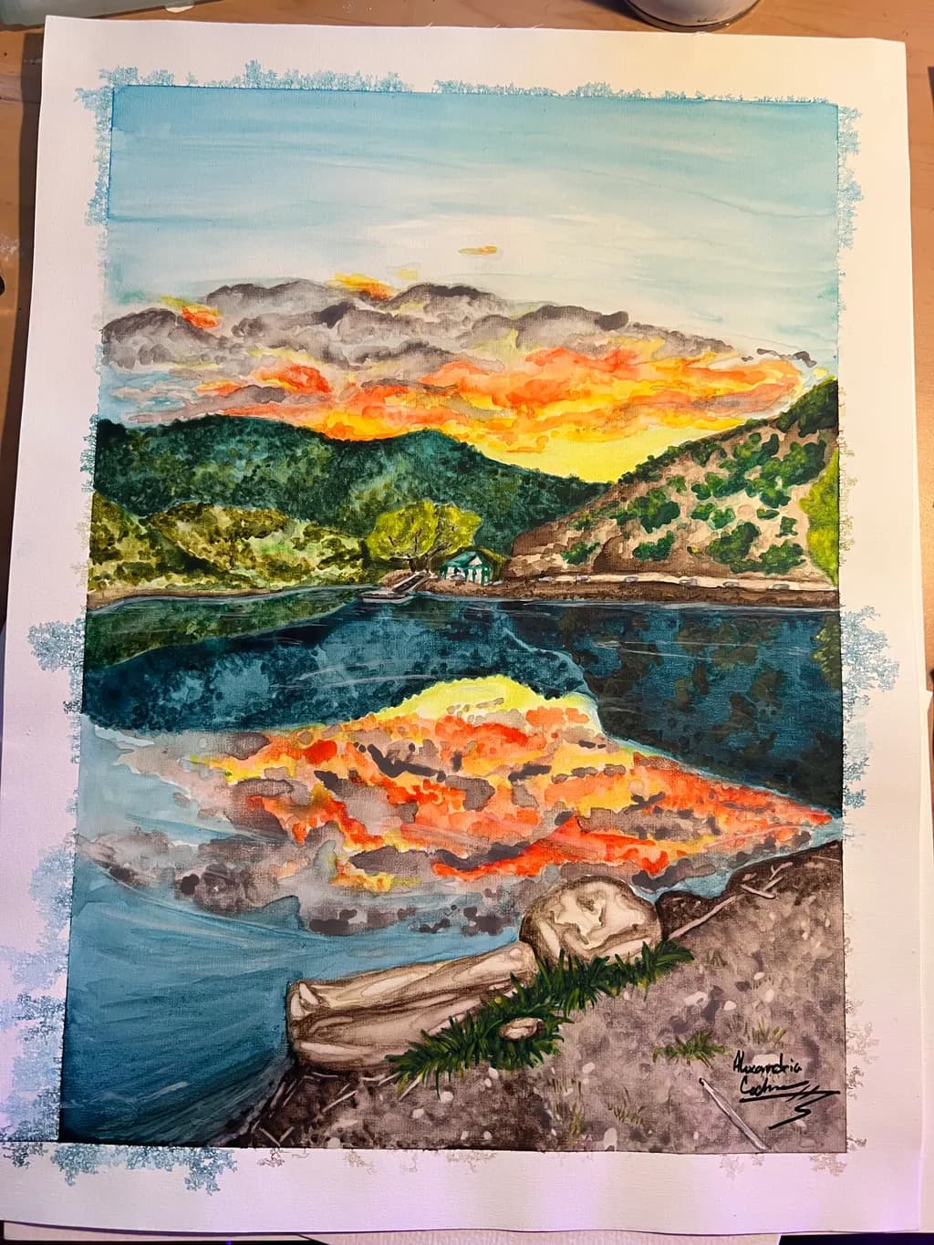 Mountain Lake Sunset