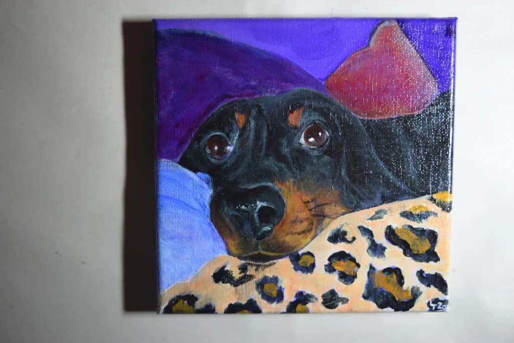 Cozy Canine Portrait