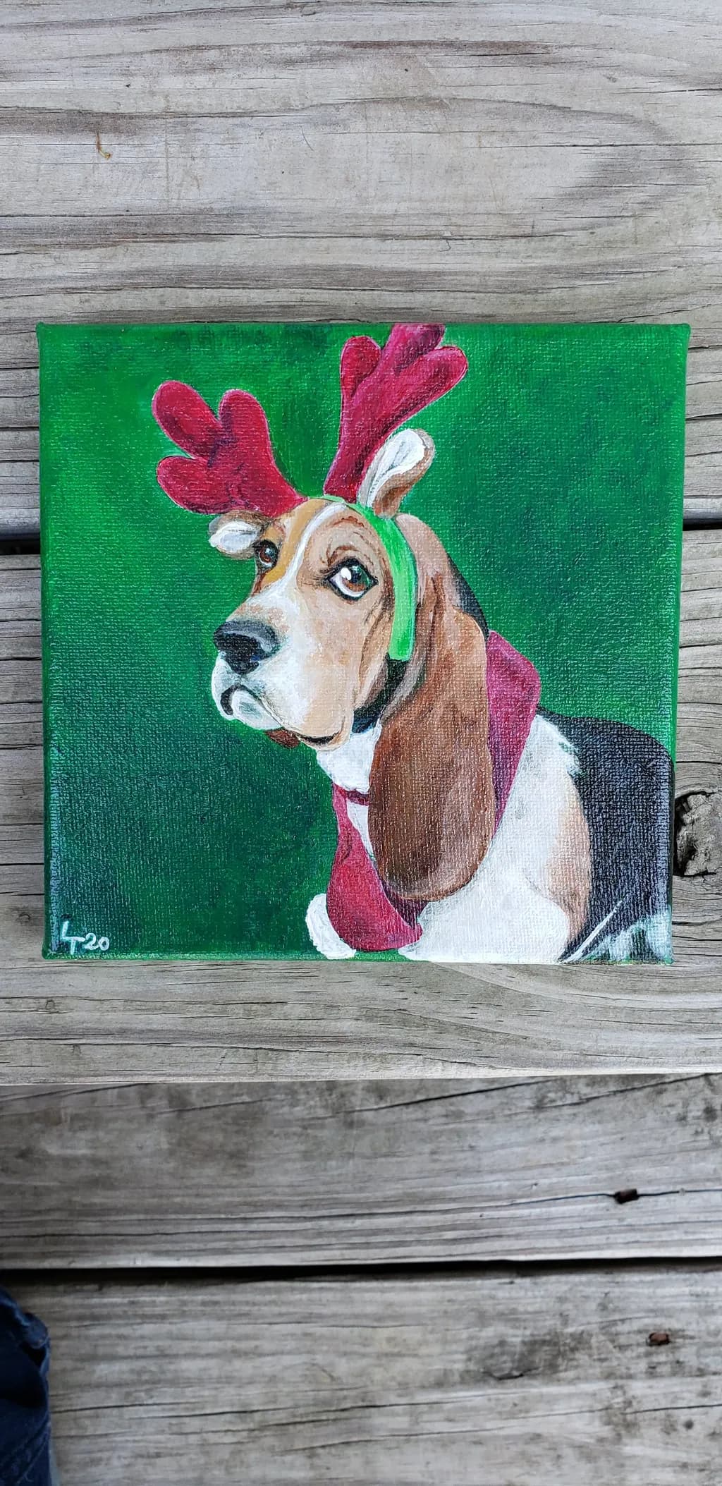 Reindeer Dog Portrait