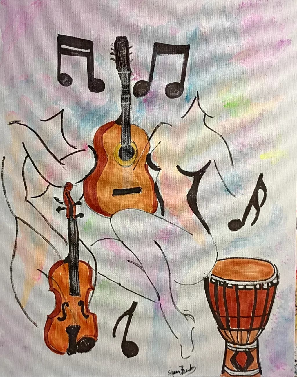 Musical Instruments in Harmony