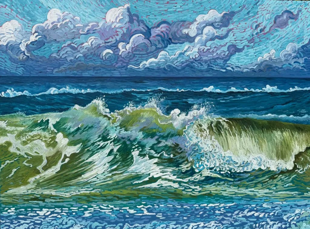 Storm-Swept Ocean Waves