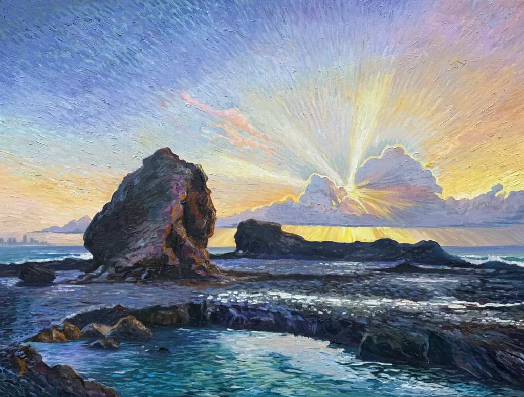 Coastal Rock Sunset