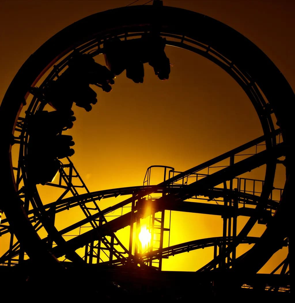 Rollercoaster Sunset