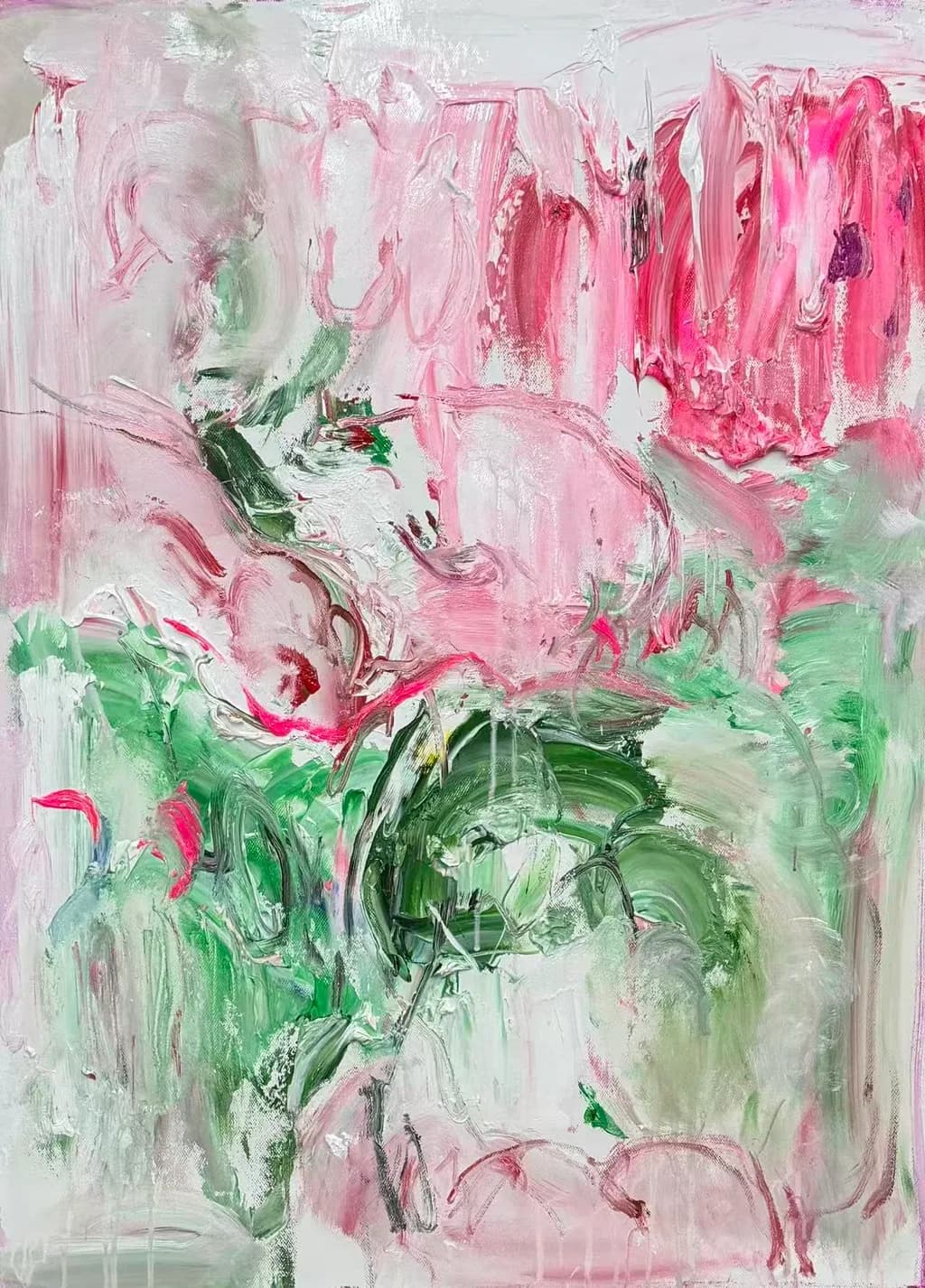 Pink Garden Abstraction