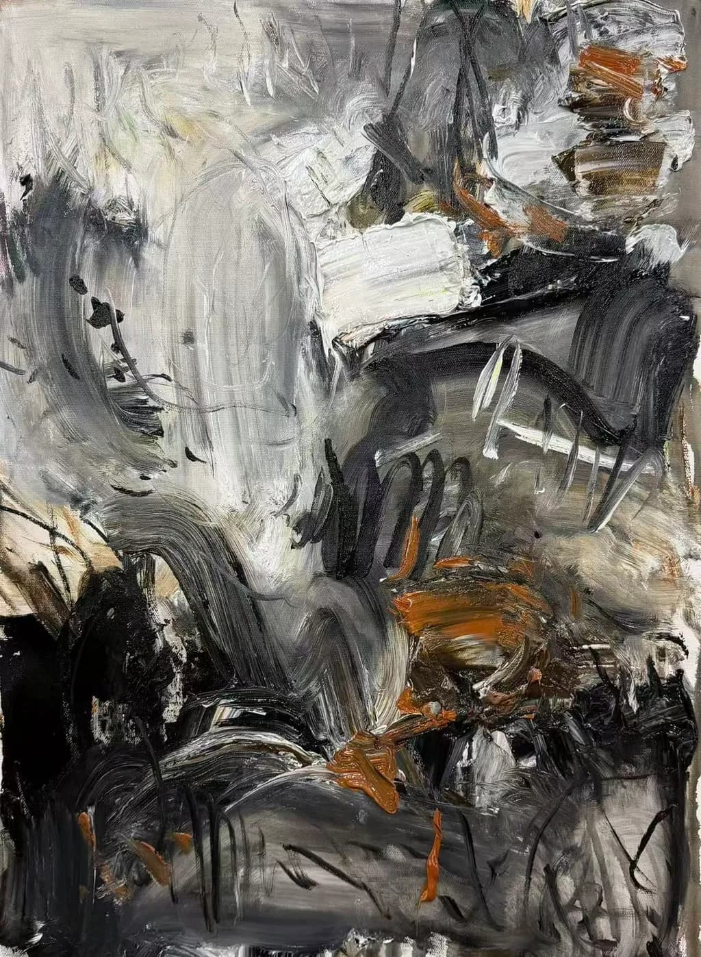 Charcoal and Rust Tangle