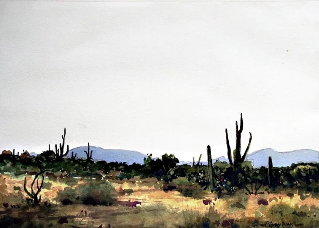 Desert Cactus Horizon