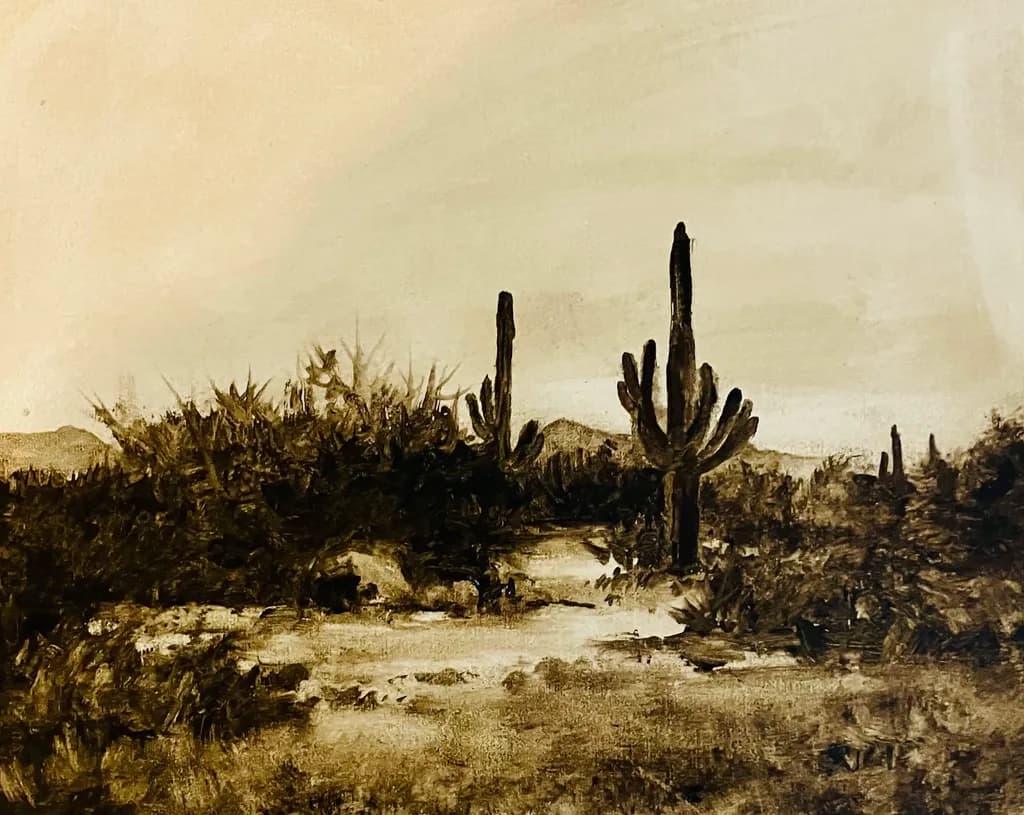 Desert Cactus Landscape
