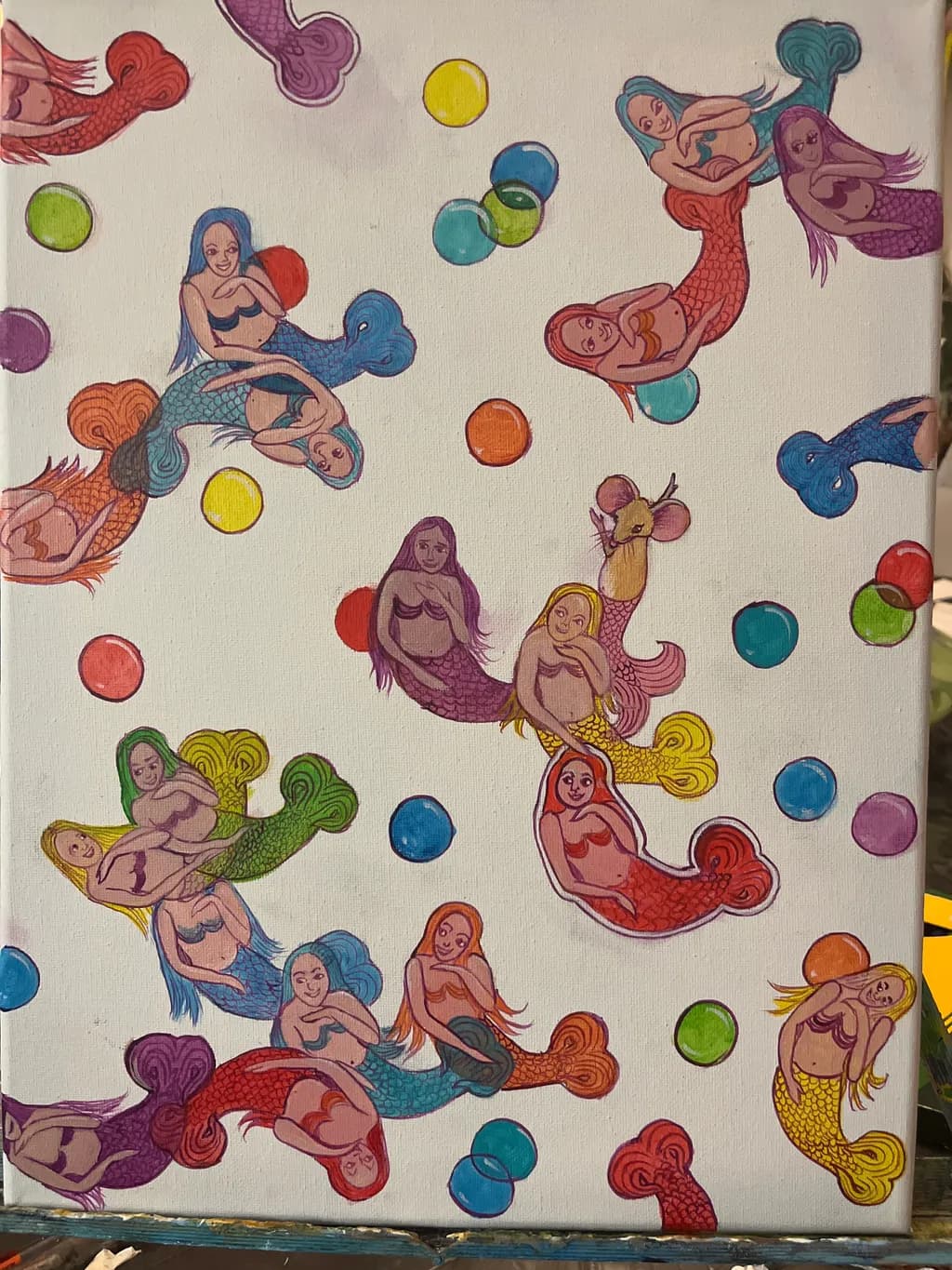 Colorful Mermaid Pattern