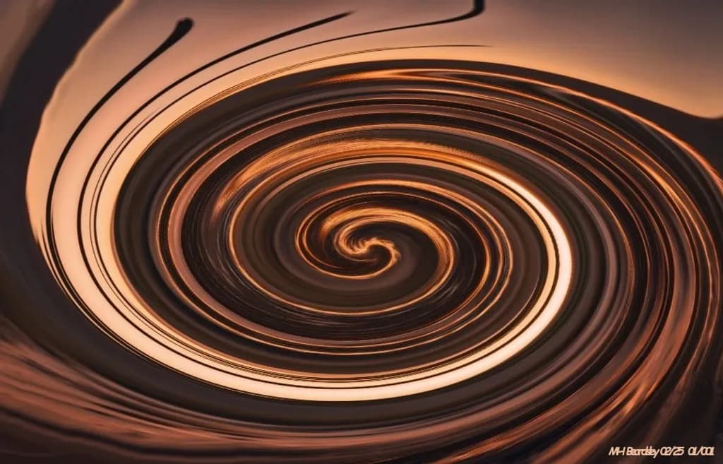 Copper Spiral Glow