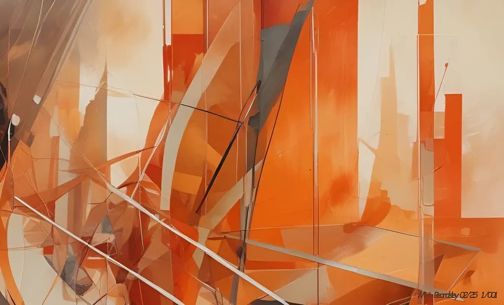 Architectural Orange Geometry