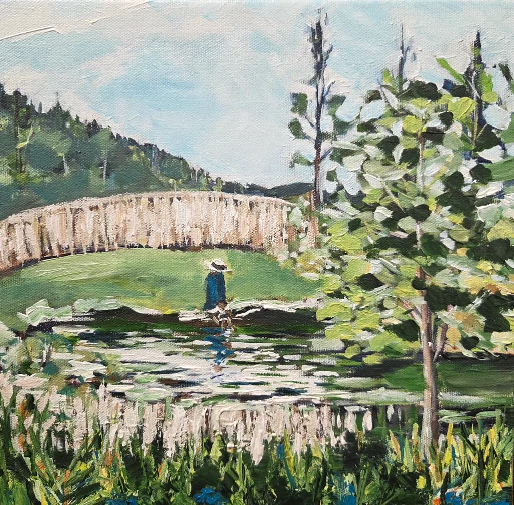Garden Pond Bridge