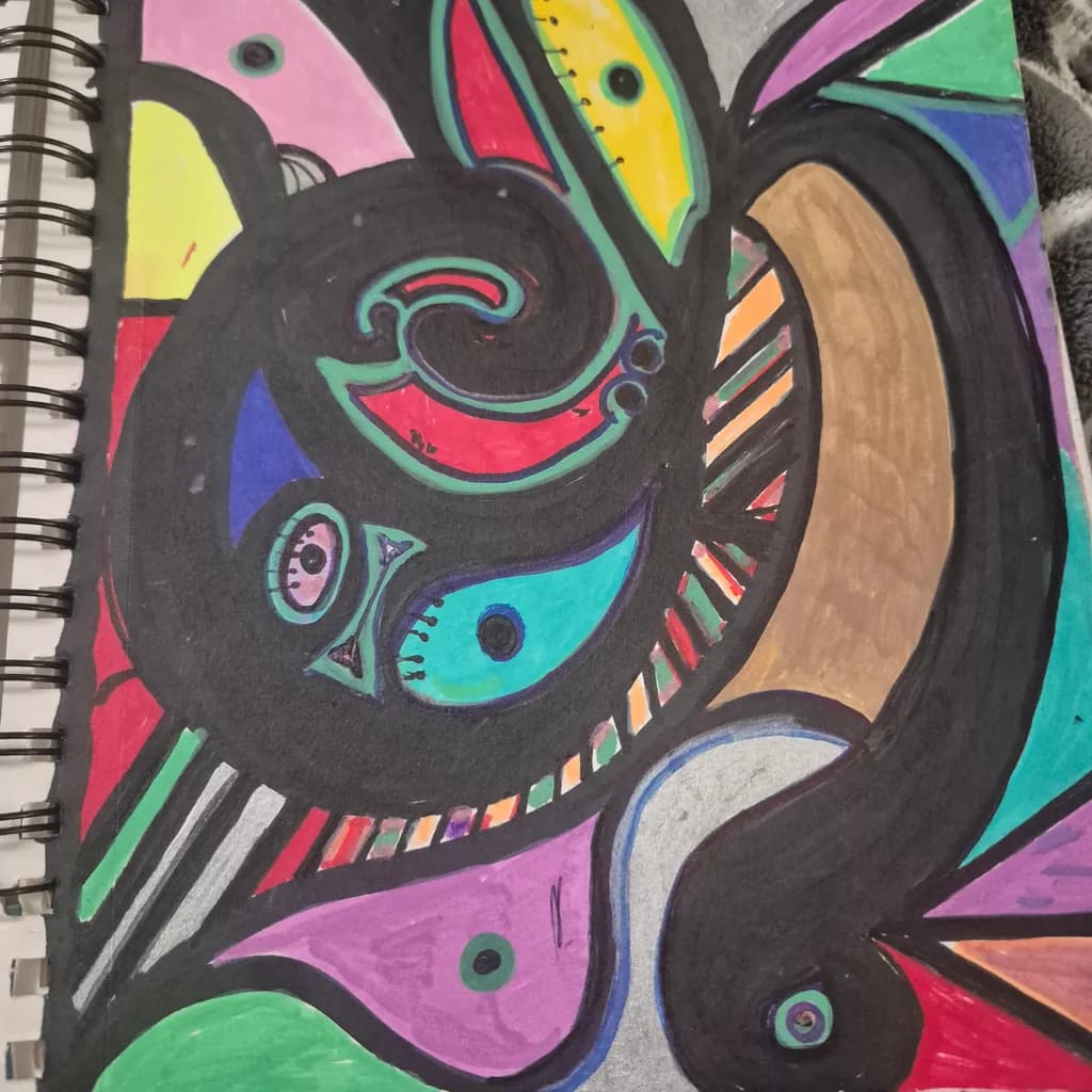 Colorful Abstract Faces