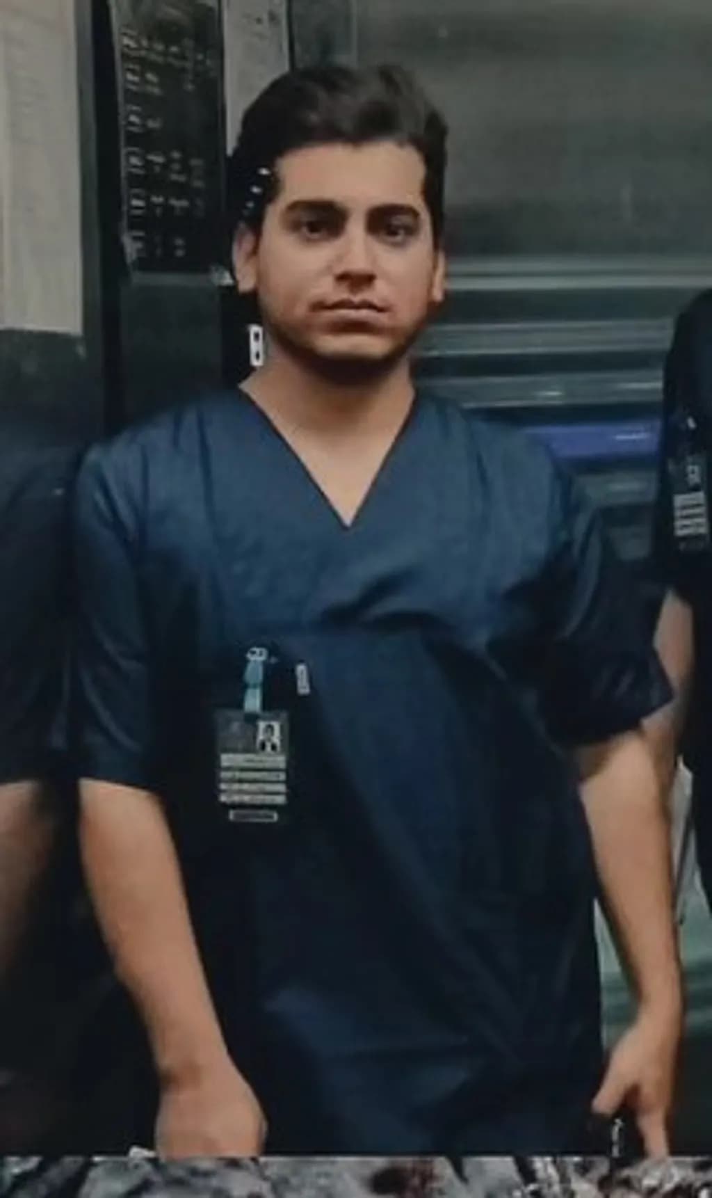 Portrait in Navy Scrubs