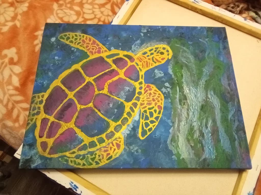 Golden Sea Turtle