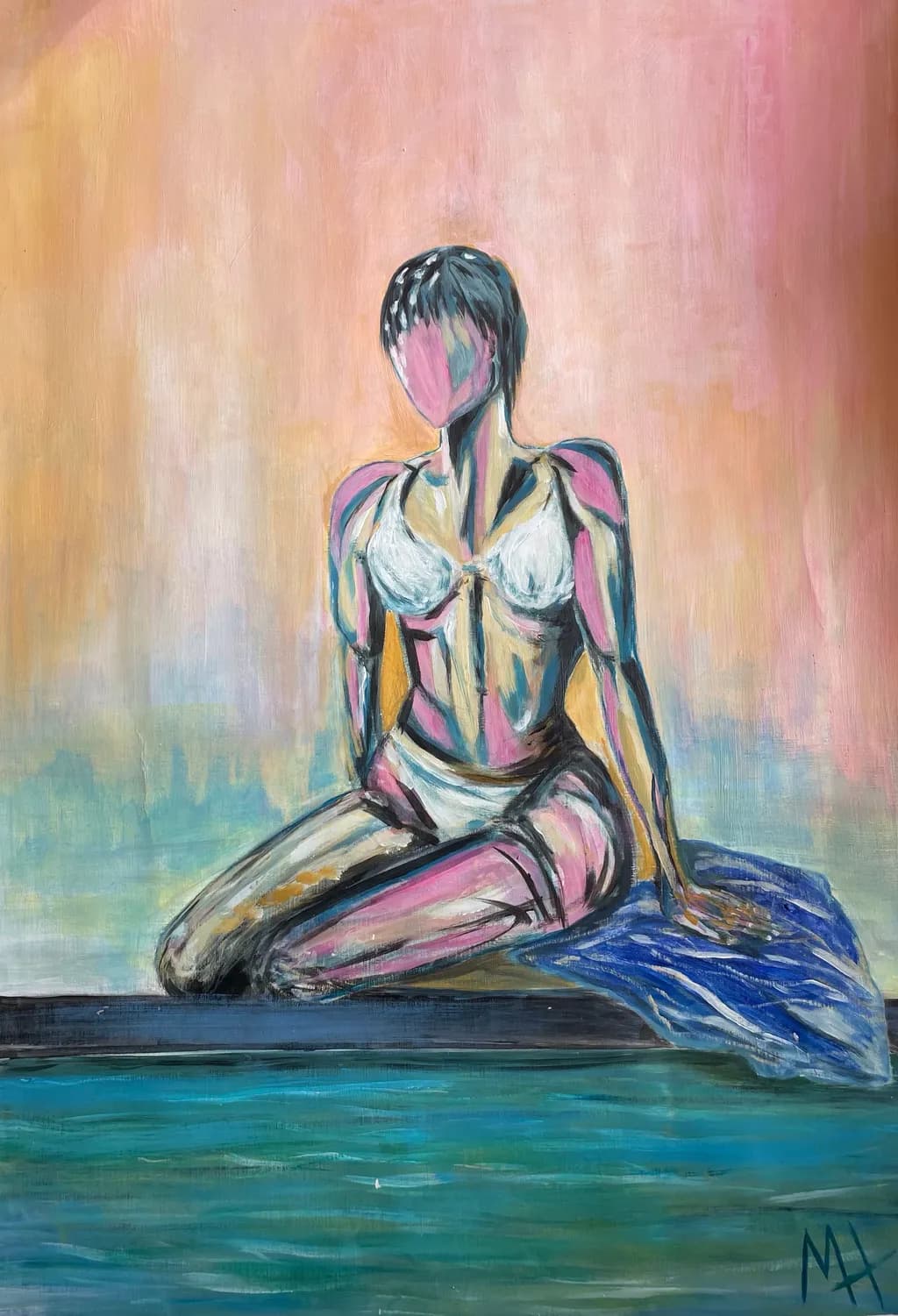 Colorful Seated Portrait