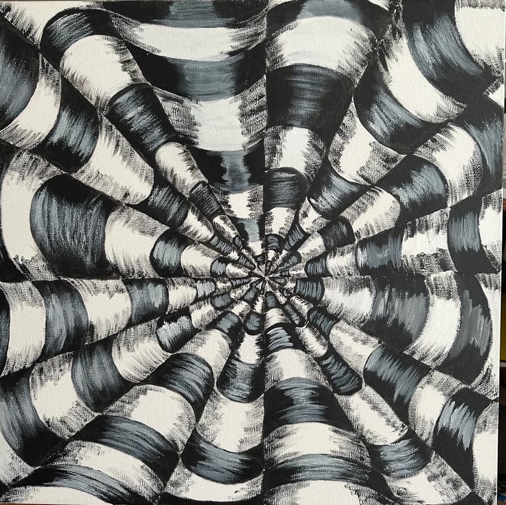 Monochrome Spiral Bands