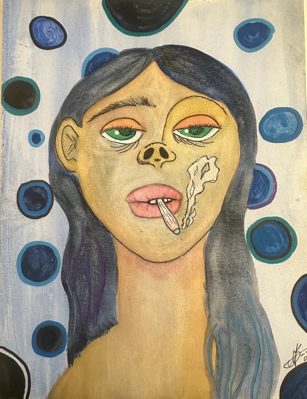Blue Orbit Portrait