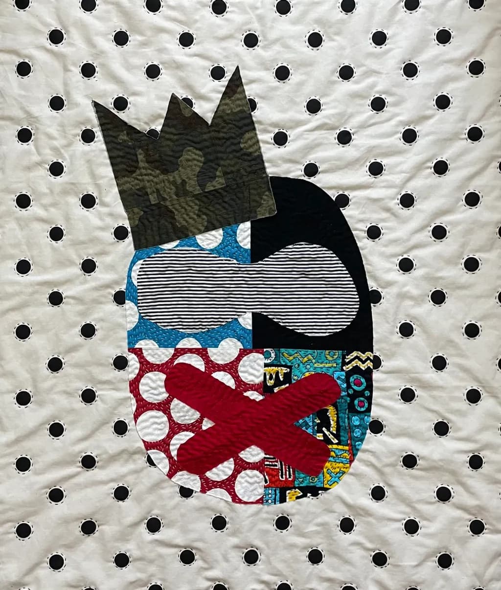 Crowned Patchwork Portrait