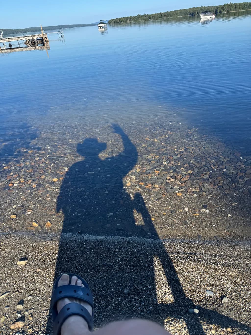 Lake Shadow Selfie