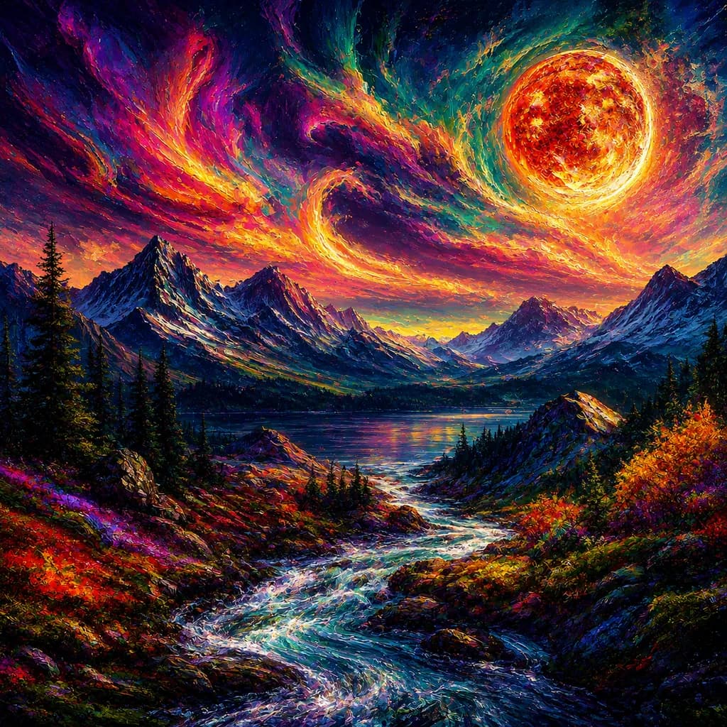 Celestial Mountain Lakecuntegn