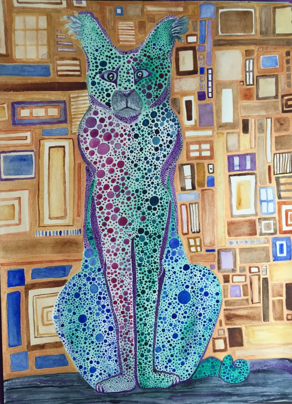 Spotted Cat Mosaic