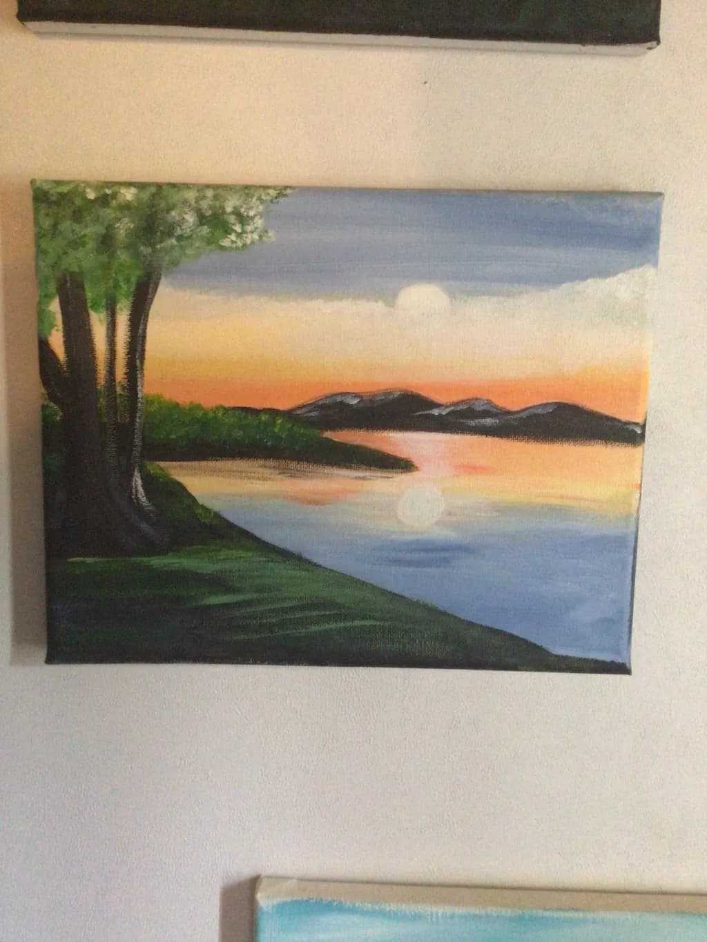 Lakefront Mountain Sunset
