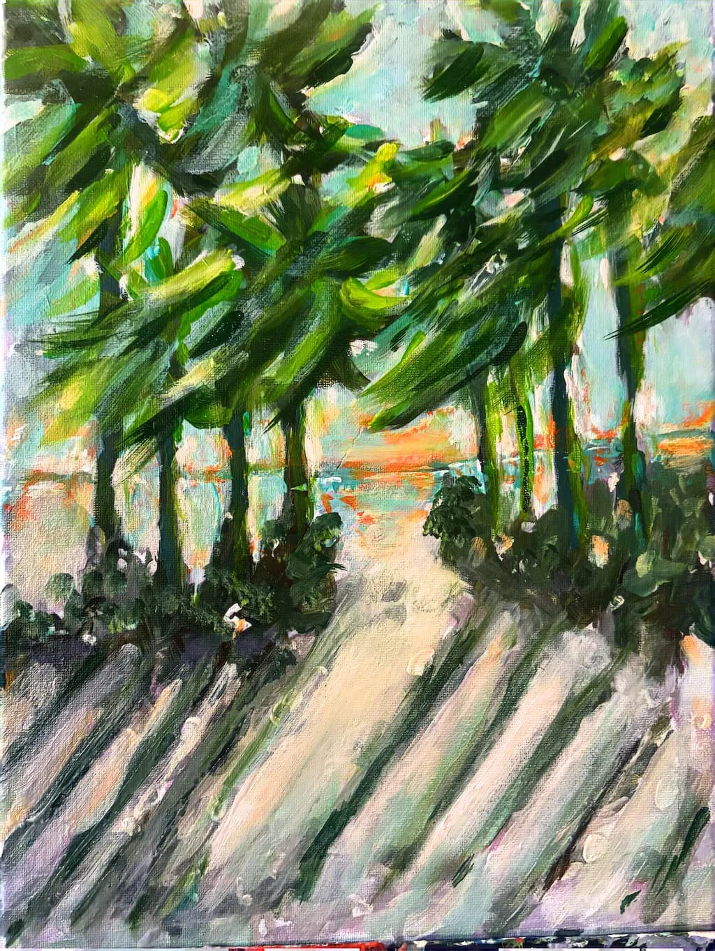 Sunlit Forest Path